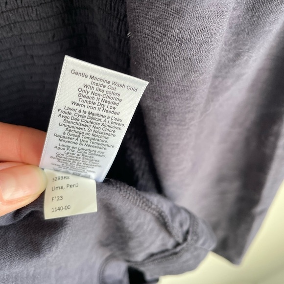 Nation LTD Noel Tiered Babydoll Mini Dress - Navy Blue - Size Medium - Picture 15 of 15